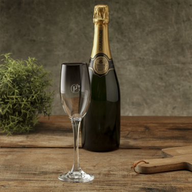 Logo trade promotional giveaways picture of: Smokey Champagne glass 180 ml