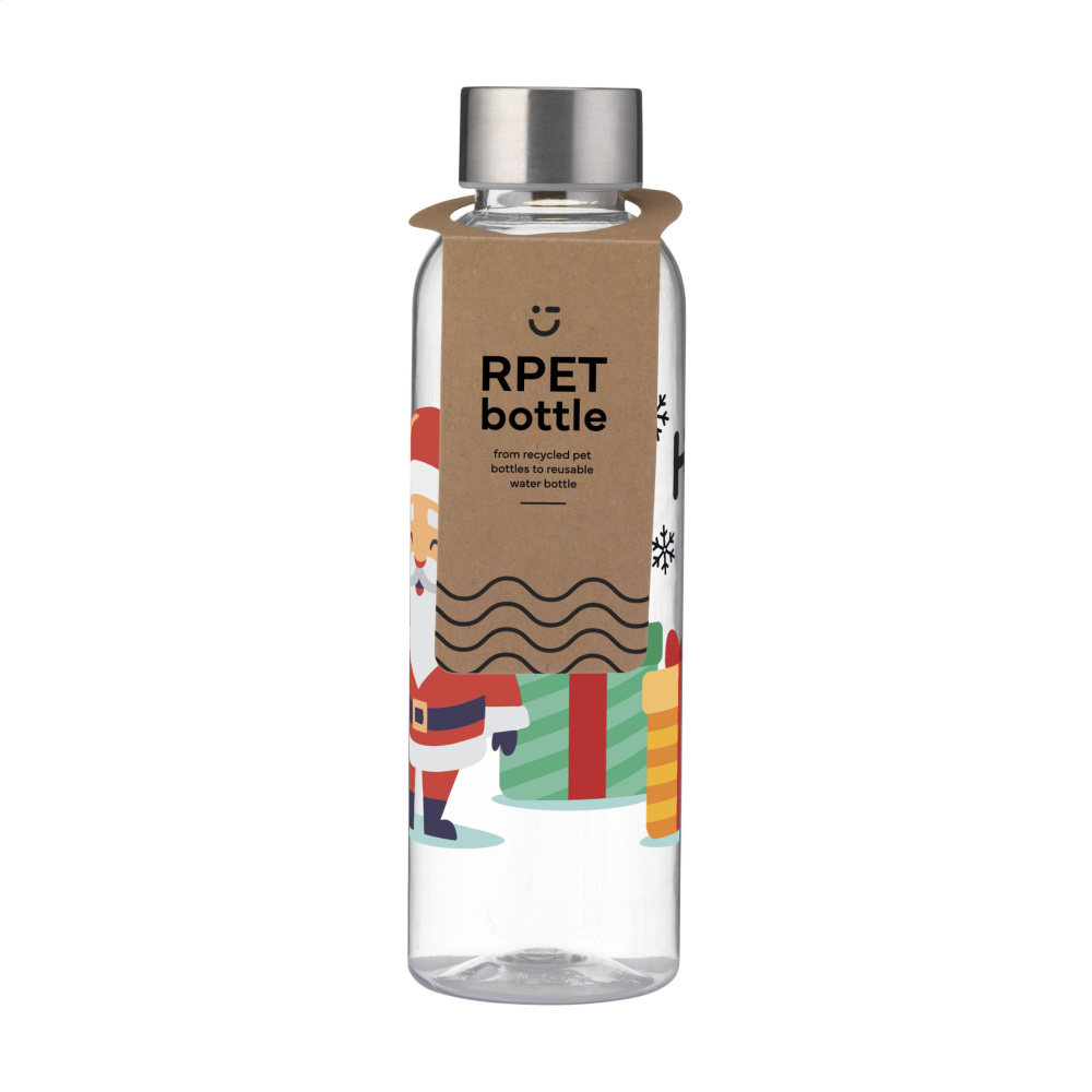 Logo trade business gift photo of: Senga GRS RPET Bottle 500 ml X-Mas