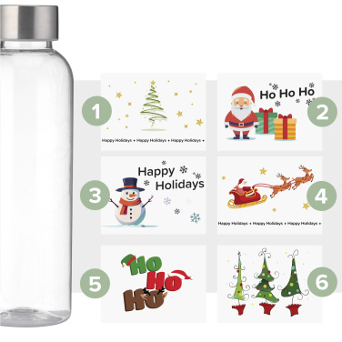 Logotrade promotional gift image of: Senga GRS RPET Bottle 500 ml X-Mas