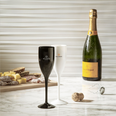 Logo trade promotional gifts image of: Lunaire Reusable Champagne Glass 150 ml