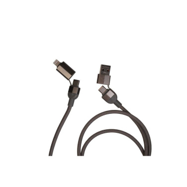 Logo trade promotional item photo of: Charging cable with data transfer DONNES Pierre Cardin