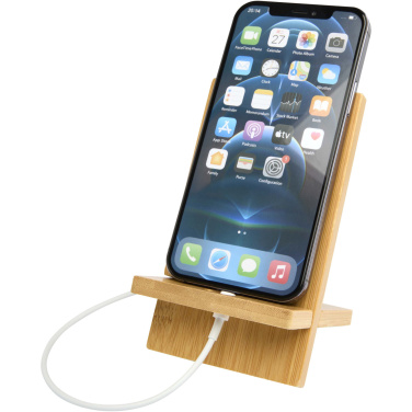 Logo trade promotional merchandise photo of: Ceibo detachable bamboo phone stand