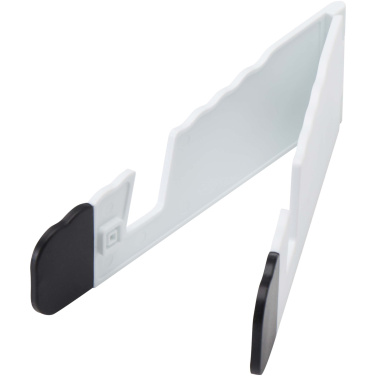 Logo trade promotional gift photo of: Buna recycled plastic foldable tablet and phone stand