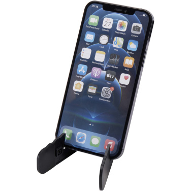 Logotrade promotional product image of: Buna recycled plastic foldable tablet and phone stand