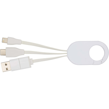 Logo trade advertising product photo of: Troop 4-in-1 recycled plastic charging cable