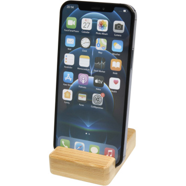 Logo trade business gift photo of: Ebla bamboo phone stand