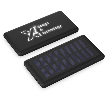 Logo trade promotional merchandise picture of: SCX.design P30 8000 mAh light-up solar power bank