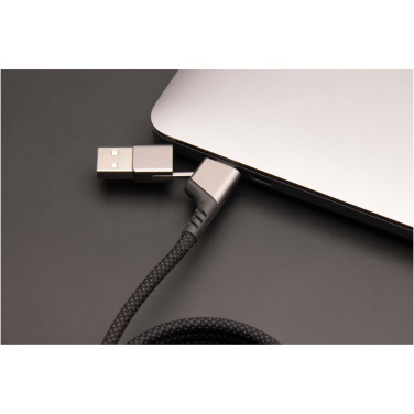 Logotrade corporate gift picture of: SCX.design C52 100W 4-in-1 rPET magnetic ultra fast charging cable 