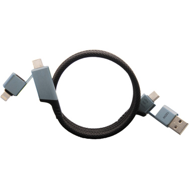 Logotrade promotional giveaway picture of: SCX.design C52 100W 4-in-1 rPET magnetic ultra fast charging cable 