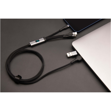 Logo trade business gift photo of: SCX.design C53 100W 5-in-1 rPET ultra fast charging cable