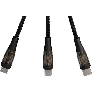 Logotrade promotional items photo of: SCX.design C50 5-in-1 fast charging 100W/5A cable with digital display