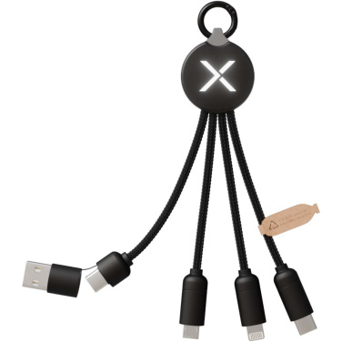 Logo trade promotional merchandise photo of: SCX.design C14 15W 5-in-1 charging cable