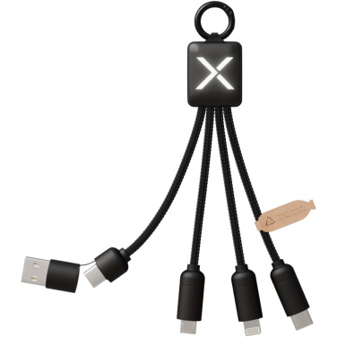 Logo trade corporate gifts image of: SCX.design C13 15W 5-in-1 charging cable