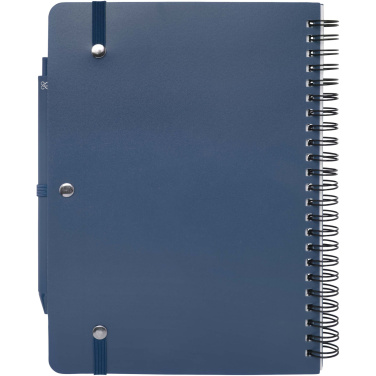 Logo trade promotional giveaways image of: Thalaasa A5 ocean-bound hard cover notebook with ballpoint pen (black ink)