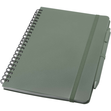 Logotrade advertising products photo of: Thalaasa A5 ocean-bound hard cover notebook with ballpoint pen (black ink)