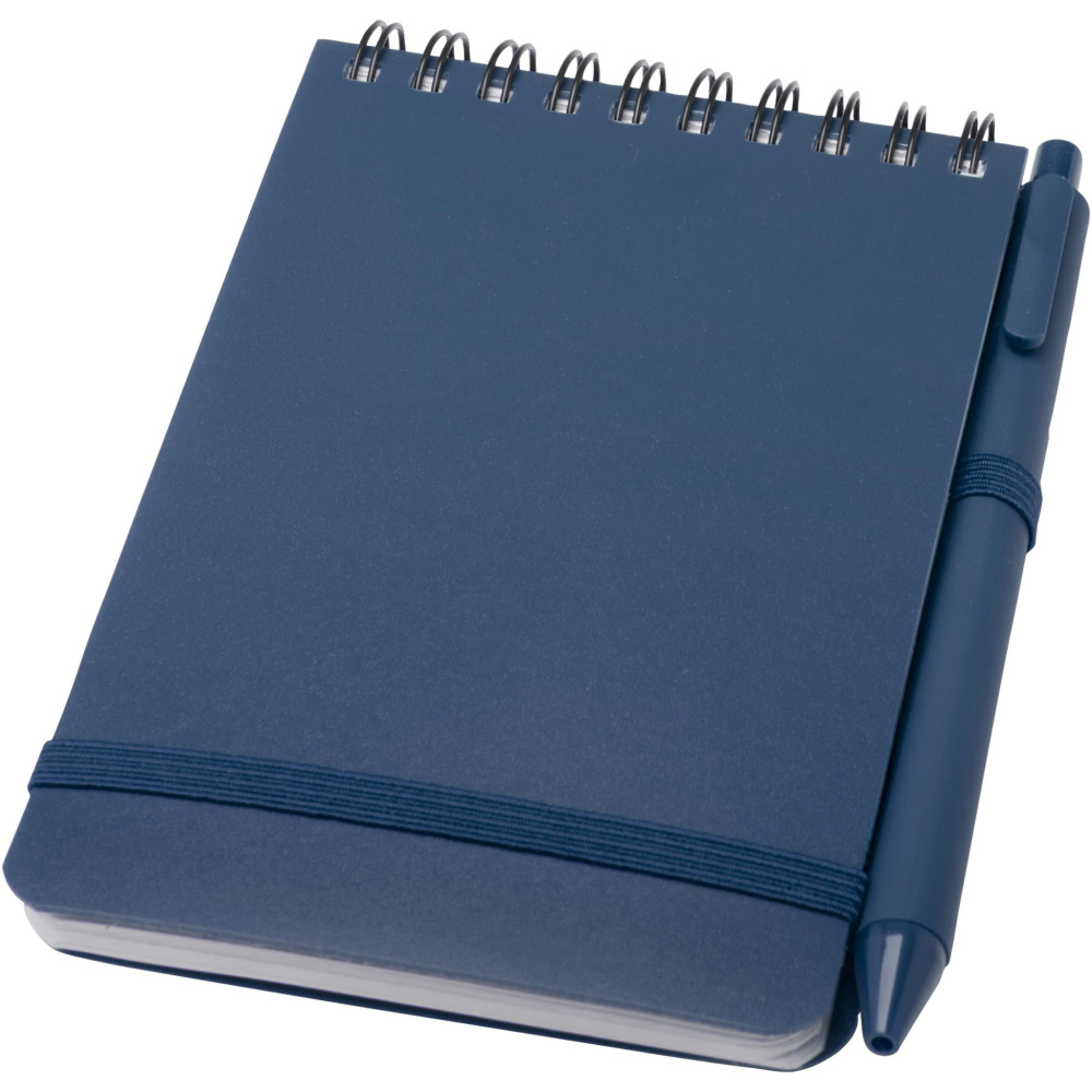 Logotrade promotional item image of: Thalaasa A6 hard cover ocean-bound notebook with ballpoint pen (black ink)