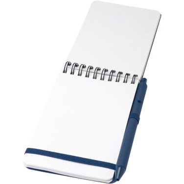 Logo trade promotional gifts picture of: Thalaasa A6 hard cover ocean-bound notebook with ballpoint pen (black ink)