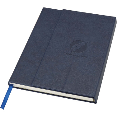 Logo trade corporate gift photo of: Alejandra A5 recycled plastic hard cover notebook