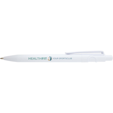 Logo trade business gifts image of: Unica recycled plastic ballpoint pen (blue ink)