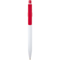 Unica recycled plastic ballpoint pen (black ink), Red