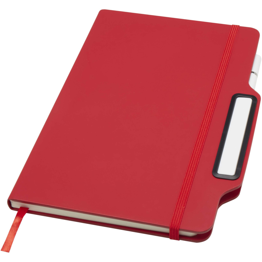 Logo trade promotional items picture of: Nexus A5 hard cover notebook with pen and pencil combo (black ink)