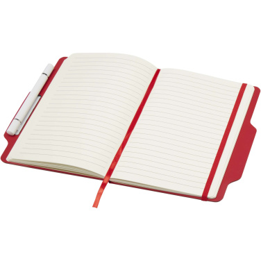 Logo trade promotional items image of: Nexus A5 hard cover notebook with pen and pencil combo (black ink)