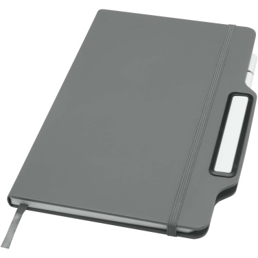 Logo trade promotional products picture of: Nexus A5 hard cover notebook with pen and pencil combo (black ink)