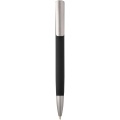 Ziggur aluminium ballpoint pen (blue ink), Solid black