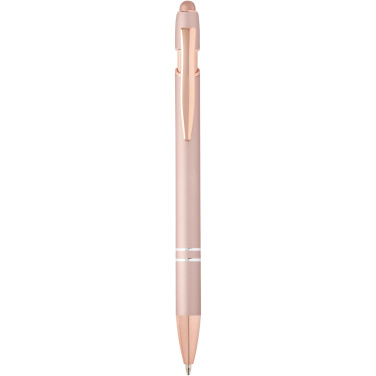 Logo trade promotional merchandise image of: Nanna ballpoint pen with rose gold finish (blue ink)