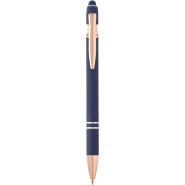 Logo trade promotional gifts image of: Nanna ballpoint pen with rose gold finish (blue ink)