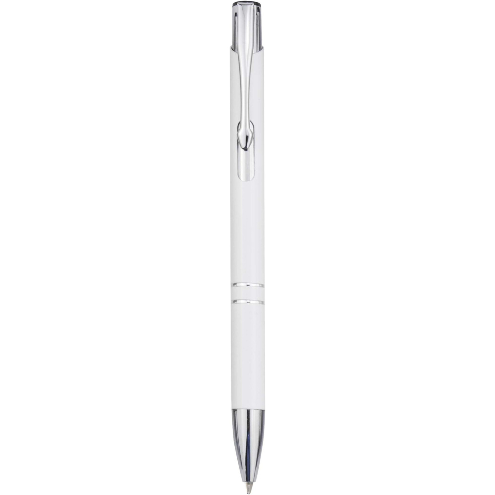 Logo trade business gift photo of: Moneta recycled aluminium ballpoint pen (blue ink)