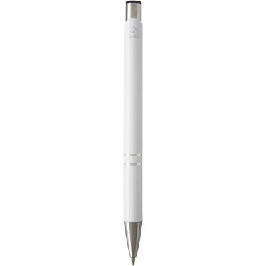 Logo trade promotional gifts picture of: Moneta recycled aluminium ballpoint pen (blue ink)