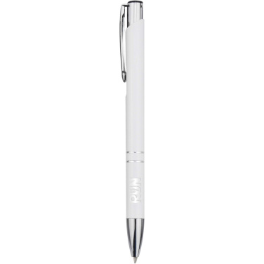 Logo trade promotional item photo of: Moneta recycled aluminium ballpoint pen (blue ink)