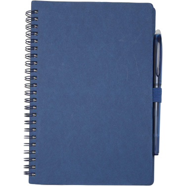 Logo trade promotional merchandise picture of: Slate reusable soft cover notebook and pen set (black ink)