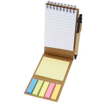 Logo trade promotional items picture of: Flipper sticky notepad with ballpoint pen (black ink)