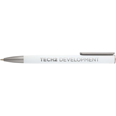 Logo trade promotional giveaways picture of: Ziguur recycled aluminium ballpoint pen (black ink)