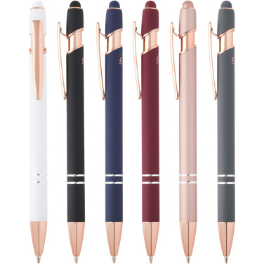 Logotrade promotional product picture of: Nanna ballpoint pen with rose gold finish (black ink)