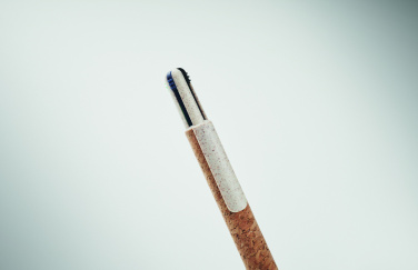 Logotrade promotional giveaways photo of: Cork 4-colour ink ball pen