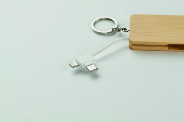 Logo trade promotional gifts picture of: Key ring charging cable