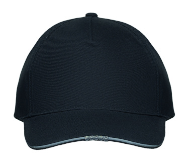 Logo trade corporate gift photo of: 5 panel LED cotton cap 220gr/m²