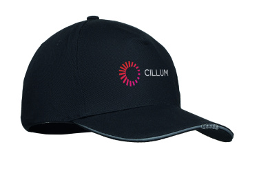 Logotrade promotional item picture of: 5 panel LED cotton cap 220gr/m²