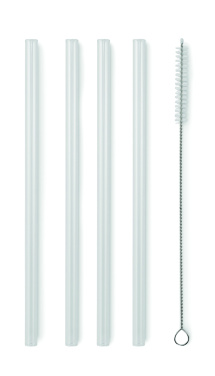 Logotrade corporate gift picture of: 4 reusable glass straws