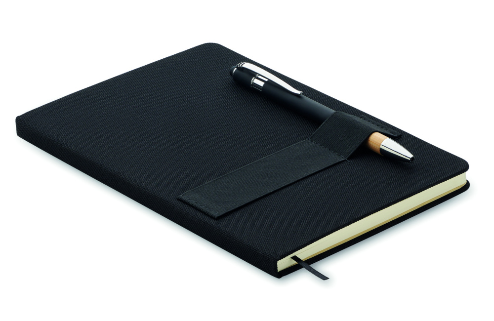 Logotrade promotional giveaway image of: A5 RPET notebook with pen