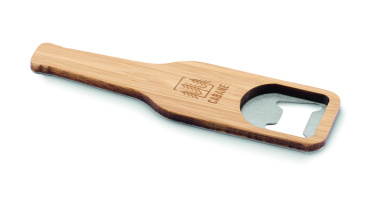 Logo trade promotional items picture of: Bamboo bottle opener