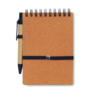 Logotrade promotional items photo of: Recycled notebook with ball pen