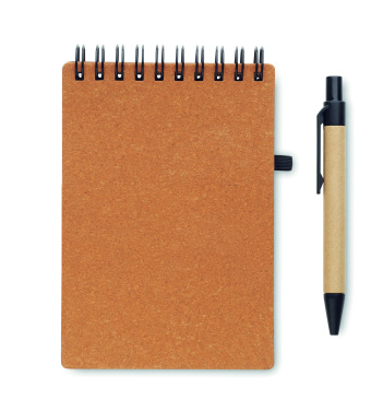 Logotrade promotional gift image of: Recycled notebook with ball pen