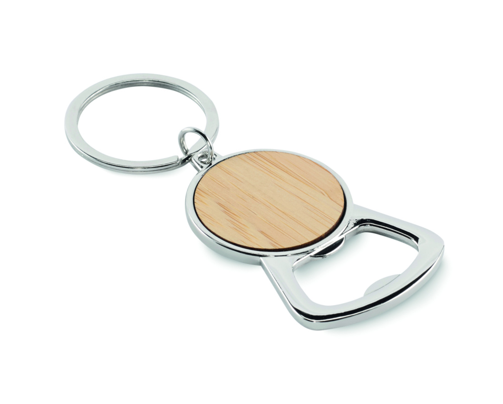 Logo trade corporate gifts image of: Recycled aluminium key ring