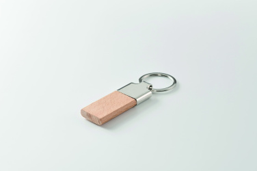 Logotrade business gift image of: Key ring with rubber wood