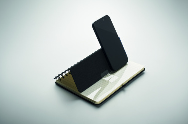 Logotrade promotional item image of: A5 notebook with phone holder