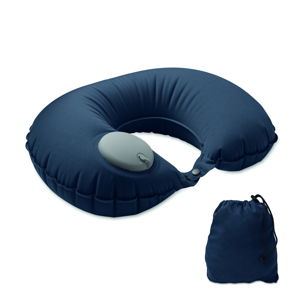 Logo trade business gifts image of: Fast inflatable travel pillow